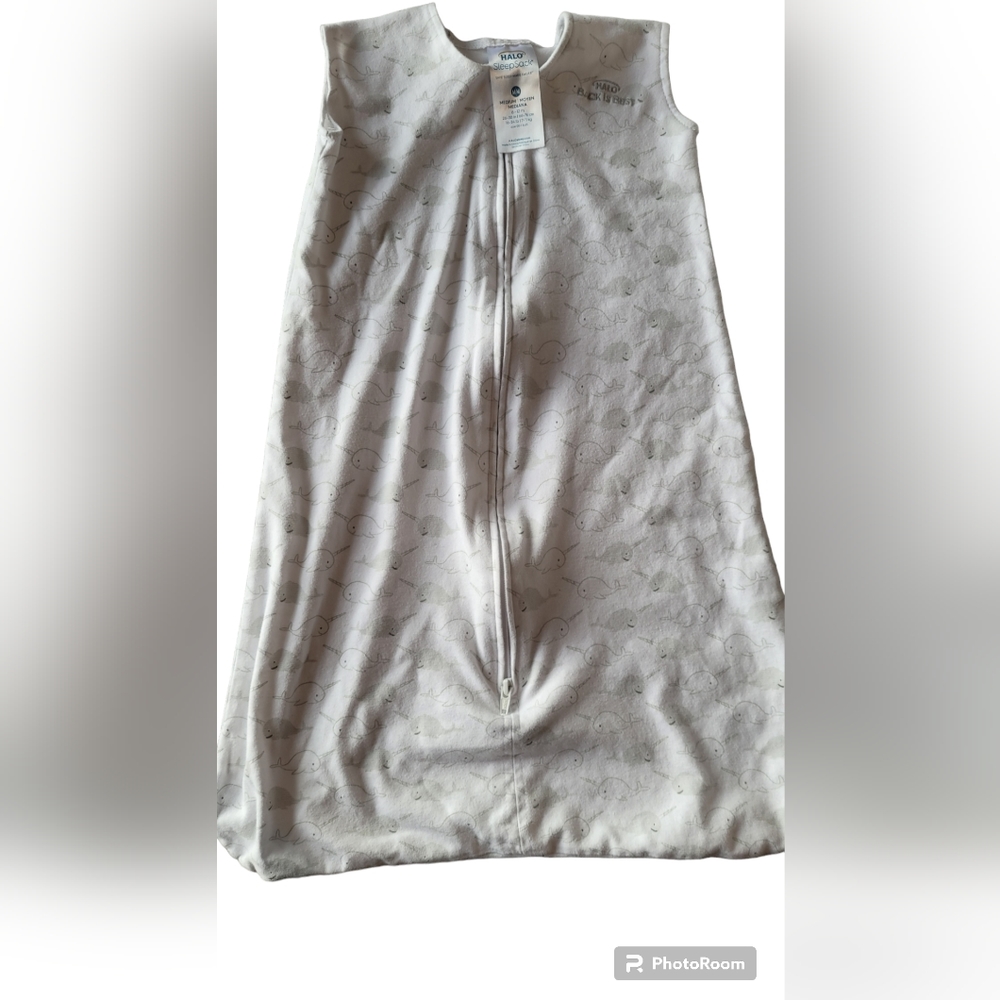 HALO SleepSack in Happy Narwhals in 100% Cotton Sz 6-12 months